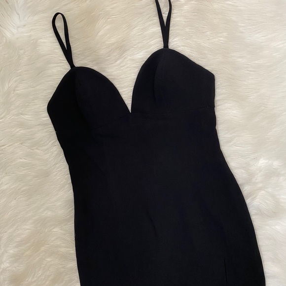 Dress The Population Black Floor Length Formal Gown Dress - Picture 2 of 9